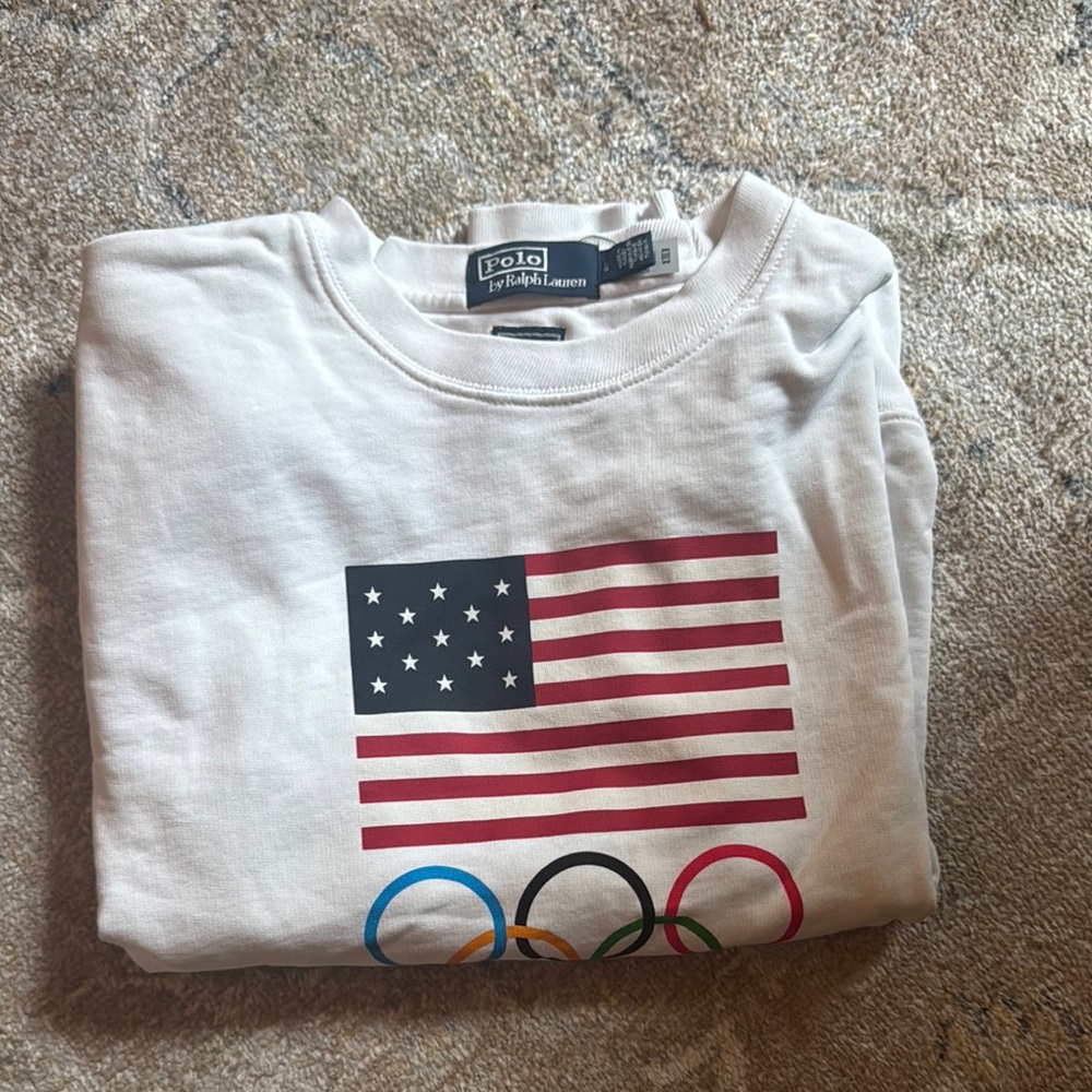 Polo by Ralph Lauren White Olympic Flag Sweatshirt